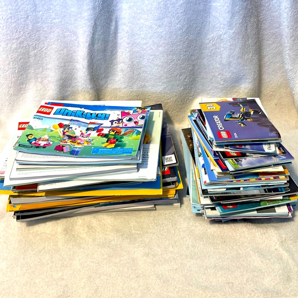 LEGO Instruction Manuals Lot of 101, Star Wars, Minecraft, Technic, etc